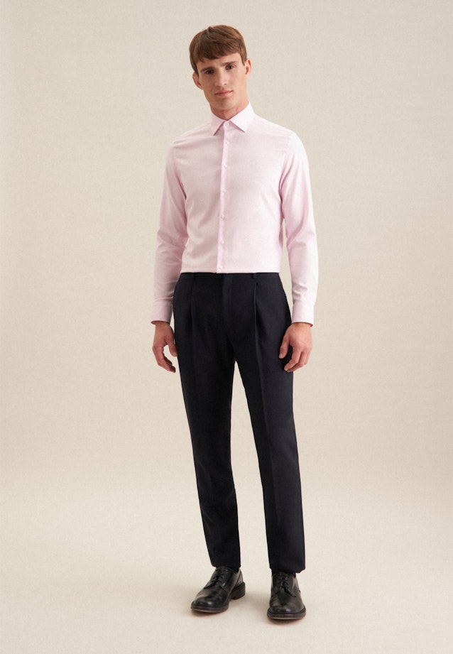 Twill Business Hemd in Slim mit Kent-Collar in Rose |  Seidensticker Onlineshop