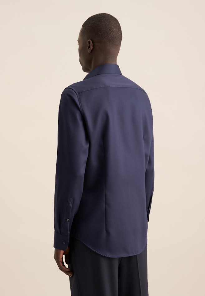 Slim Business Hemd Uni in Dunkelblau | Seidensticker Onlineshop