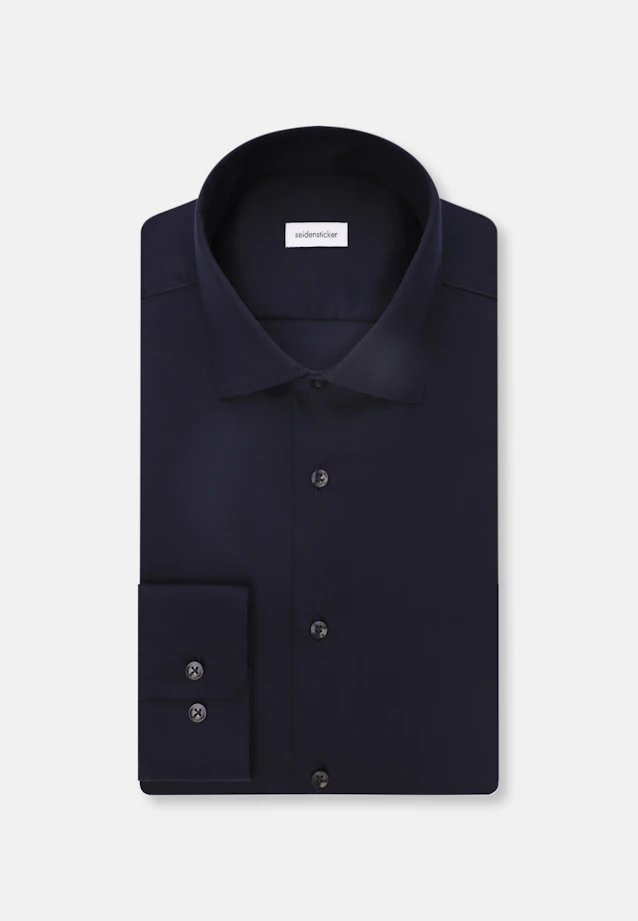 Slim Business shirt Uni in Dunkelblau |  Seidensticker Onlineshop