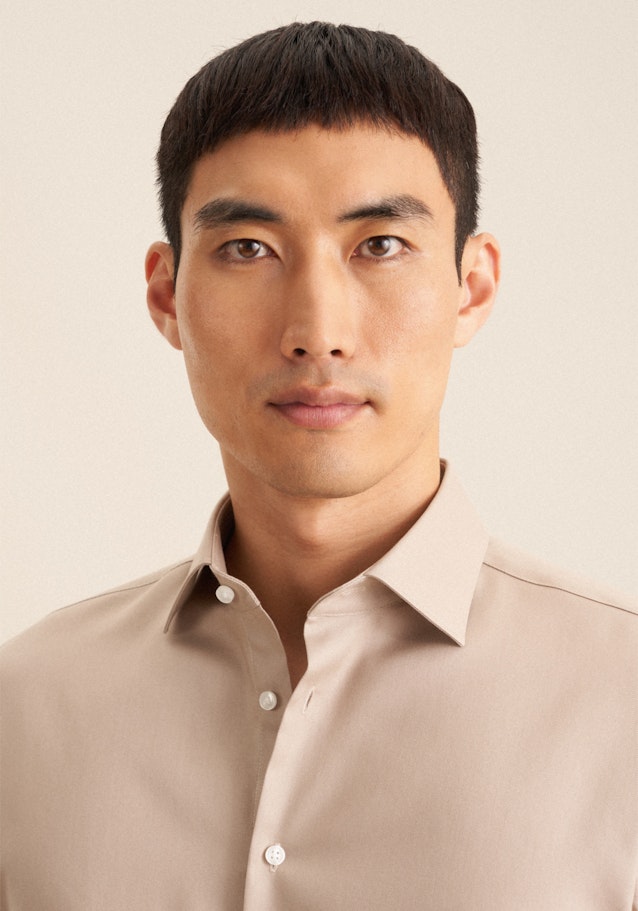 Slim Business Hemd Uni in Sand | Seidensticker Onlineshop