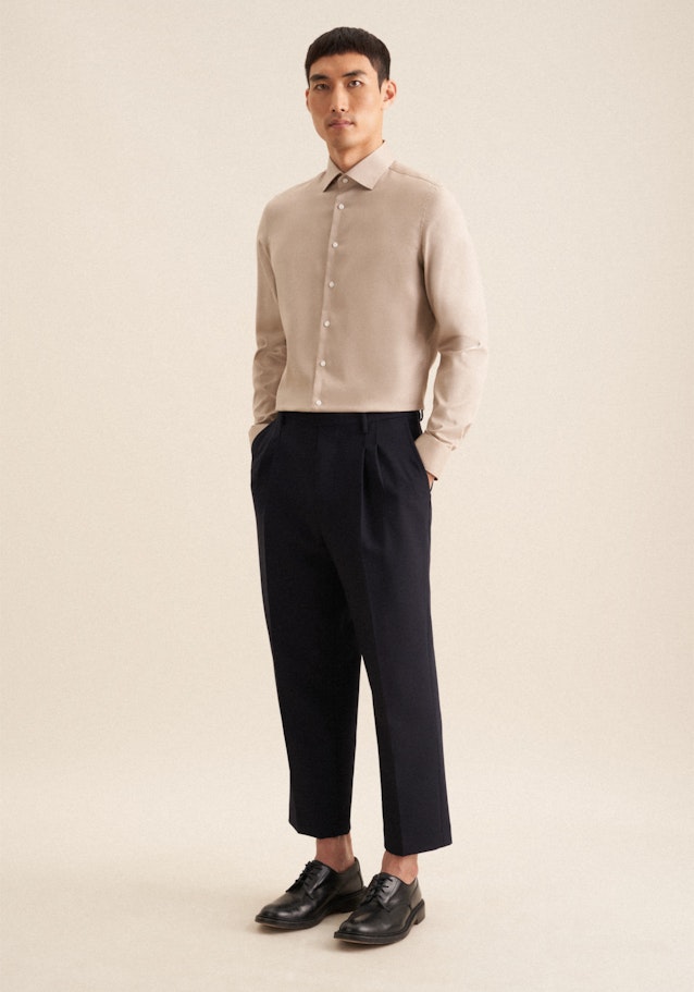 Slim Business Hemd Uni in Sand | Seidensticker Onlineshop