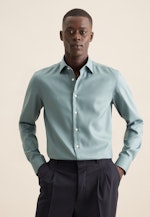 Slim Chemise d'affaires Uni in Vert |  Seidensticker Onlineshop
