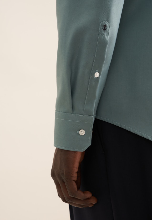 Slim Chemise d'affaires Uni in Vert |  Seidensticker Onlineshop