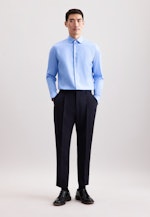 Slim Business Hemd Uni in Mittelblau |  Seidensticker Onlineshop