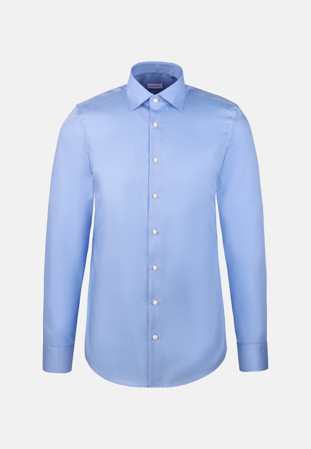 Slim Business Hemd Uni in Mittelblau |  Seidensticker Onlineshop