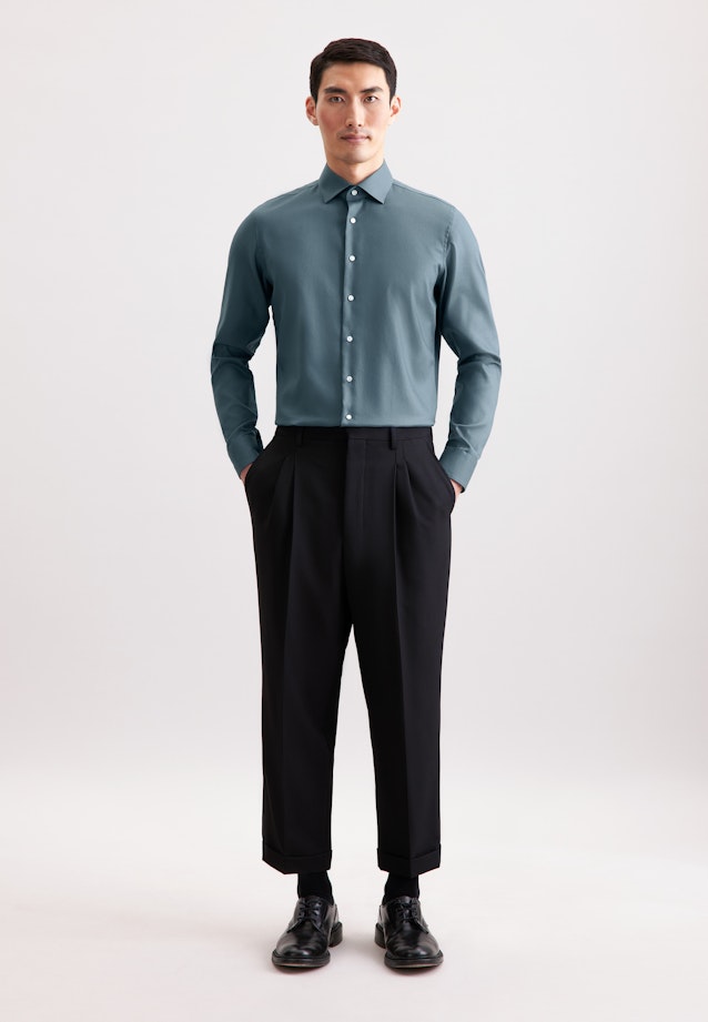 Slim Business Hemd Uni in Grün |  Seidensticker Onlineshop