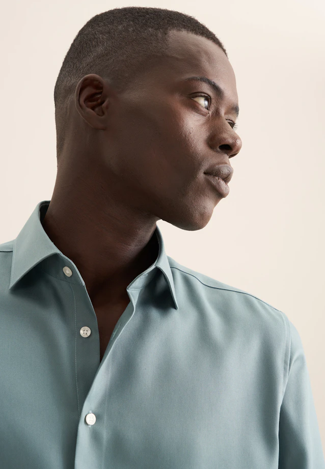 Slim Business shirt Uni in Green |  Seidensticker Onlineshop
