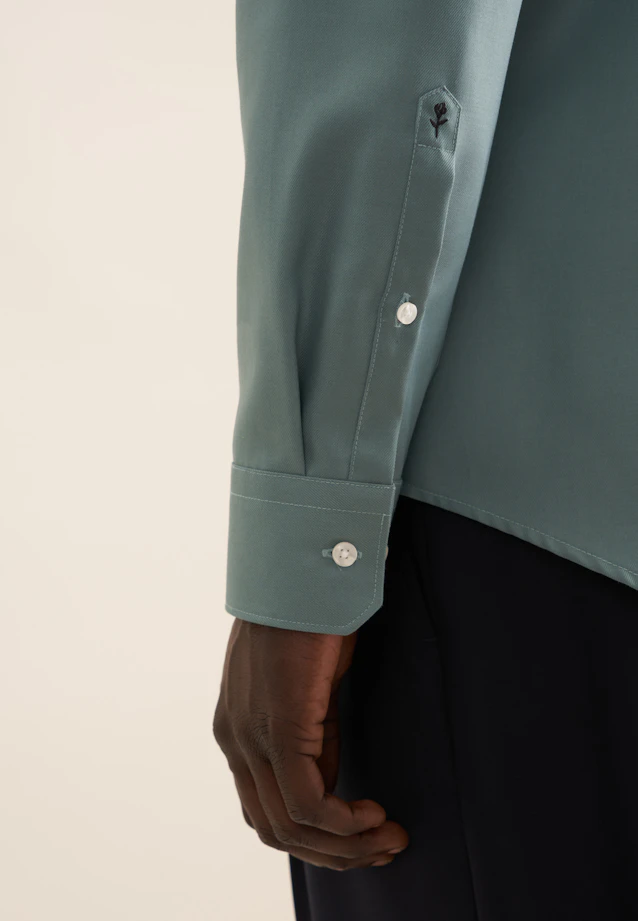 Slim Business shirt Uni in Green |  Seidensticker Onlineshop