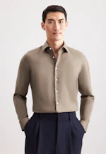Slim Business Hemd Uni in Beige |  Seidensticker Onlineshop