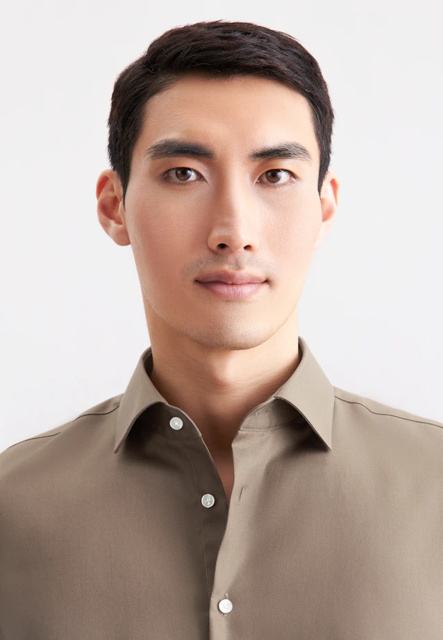Slim Business Hemd Uni in Beige |  Seidensticker Onlineshop