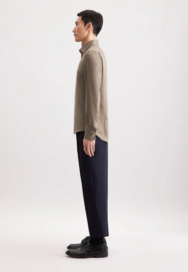 Slim Business Hemd Uni in Beige |  Seidensticker Onlineshop