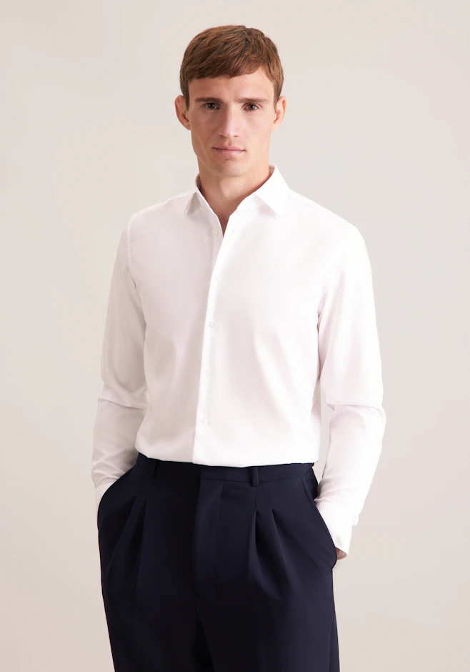 Slim Business Hemd Uni in Ecru | Seidensticker Onlineshop