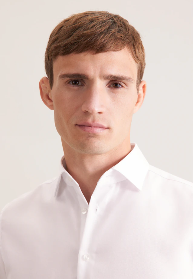 Slim Business shirt Uni in Ecru |  Seidensticker Onlineshop
