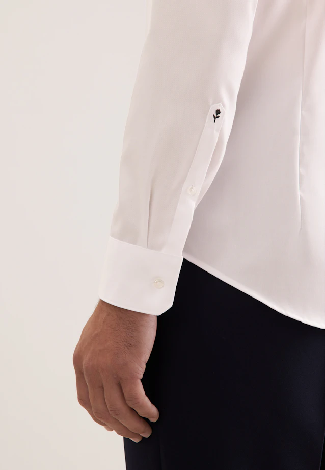Slim Business shirt Uni in Ecru |  Seidensticker Onlineshop