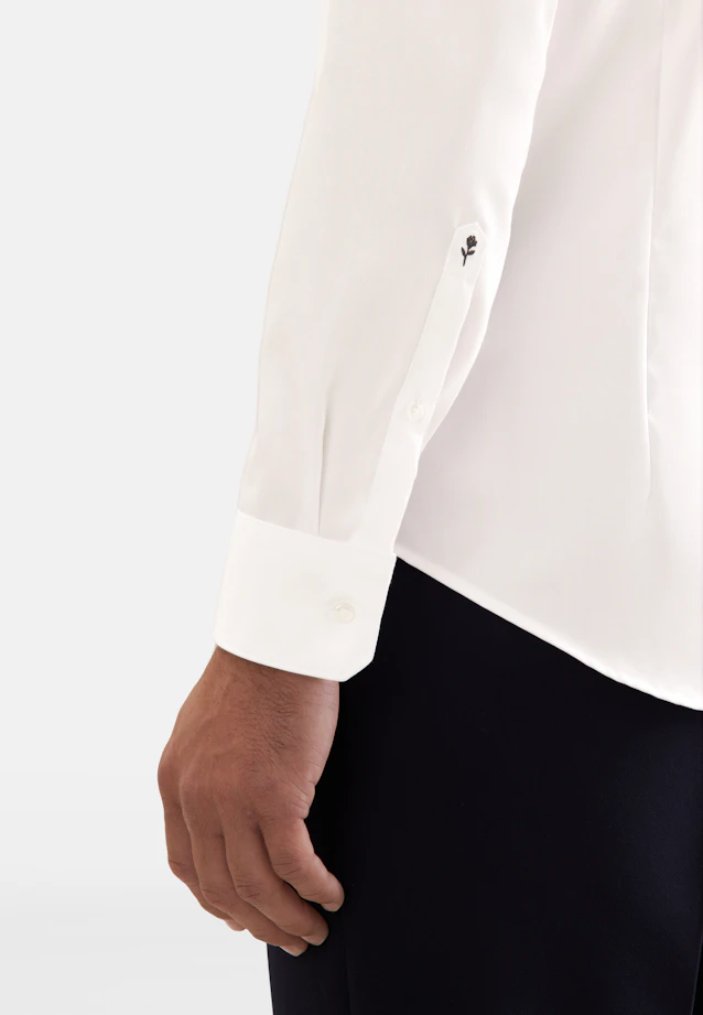 Slim Business shirt Uni in Ecru |  Seidensticker Onlineshop