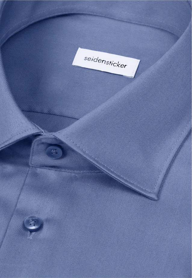 Slim Business shirt Uni in Mittelblau |  Seidensticker Onlineshop