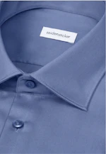 Slim Chemise d'affaires Uni in Bleu Moyen |  Seidensticker Onlineshop