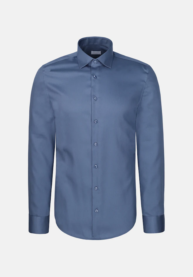 Slim Business Hemd Uni in Mittelblau | Seidensticker Onlineshop