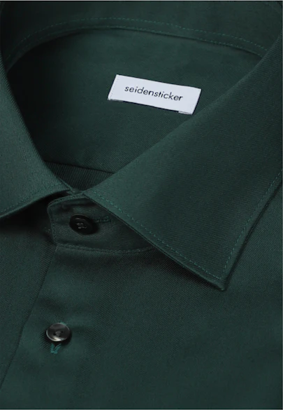 Slim Business Hemd Uni in Grün |  Seidensticker Onlineshop