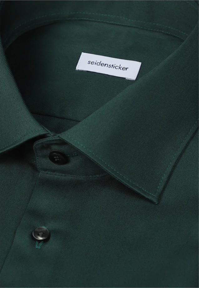 Slim Business Hemd Uni in Grün |  Seidensticker Onlineshop