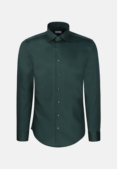 Slim Business Hemd Uni in Grün |  Seidensticker Onlineshop
