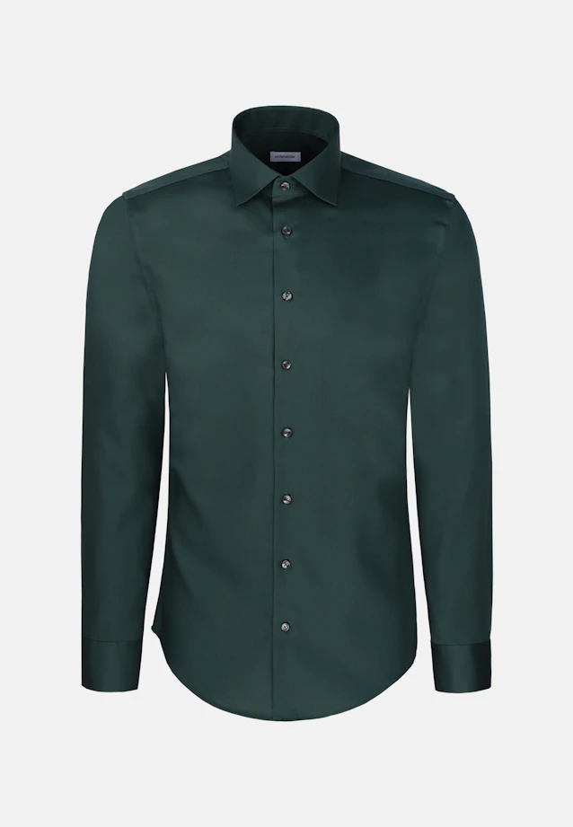 Slim Business Hemd Uni in Grün |  Seidensticker Onlineshop