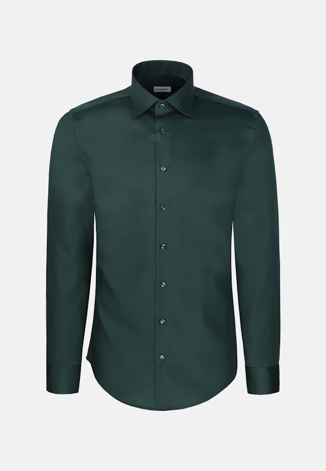 Slim Business Hemd Uni in Grün |  Seidensticker Onlineshop