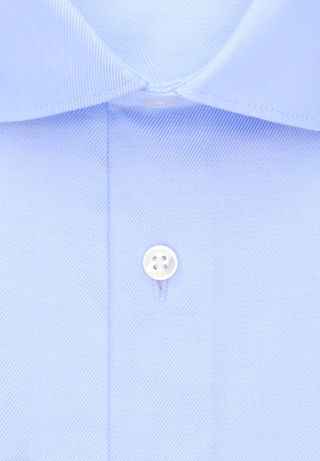 Non-iron Twill Business Shirt in Slim with Kent-Collar in Light Blue |  Seidensticker Onlineshop