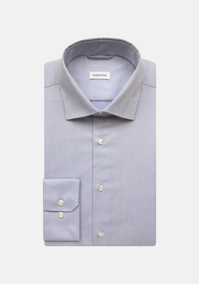 Non-iron Twill Business overhemd in Slim with Kentkraag in Lichtblauw |  Seidensticker Onlineshop
