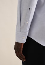 Chemise Business Slim Structuré Col Kent in Bleu Clair |  Seidensticker Onlineshop