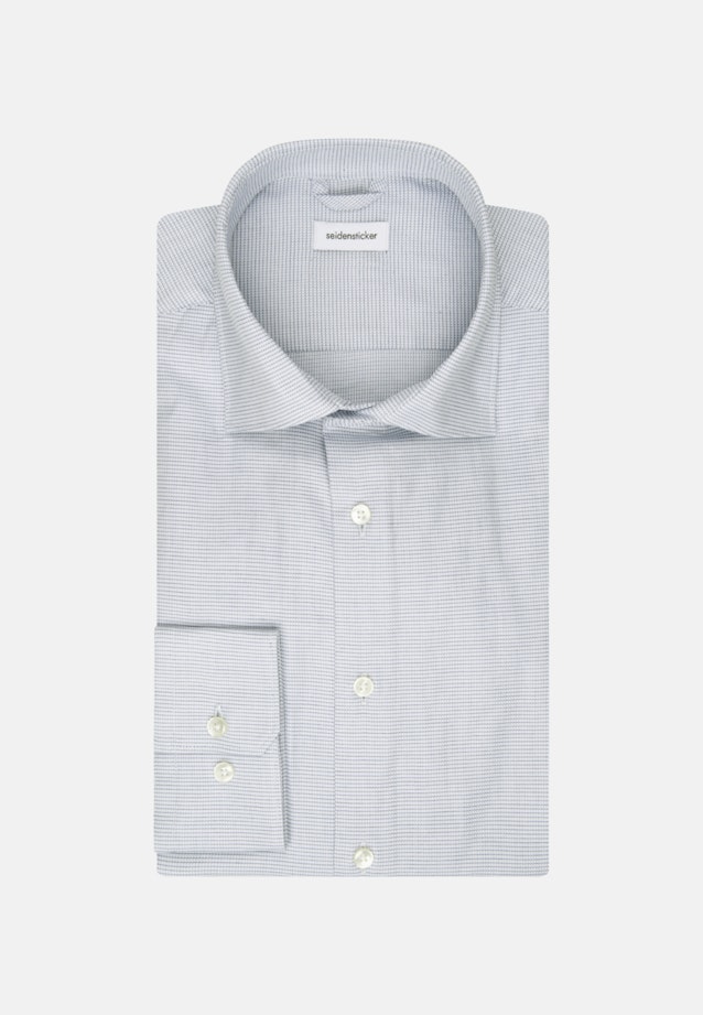 Chemise Business Slim Structuré Col Kent in Bleu Clair |  Seidensticker Onlineshop