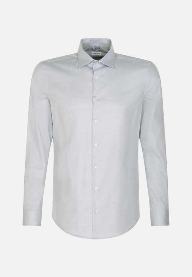 Chemise Business Slim Structuré Col Kent in Bleu Clair |  Seidensticker Onlineshop