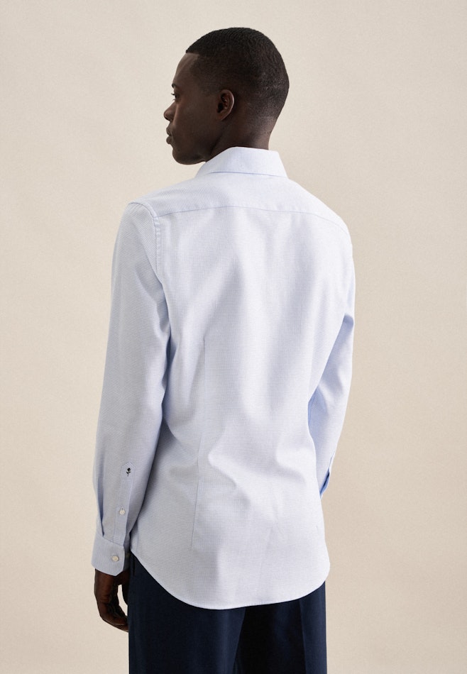 Easy-iron Structure Business Shirt in X-Slim with Kent-Collar in Light Blue | Seidensticker Onlineshop