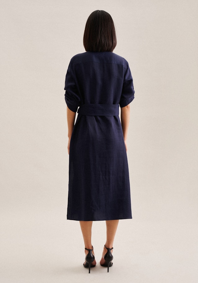 Robe Regular Manche Longue in Bleu Foncé | Seidensticker Onlineshop