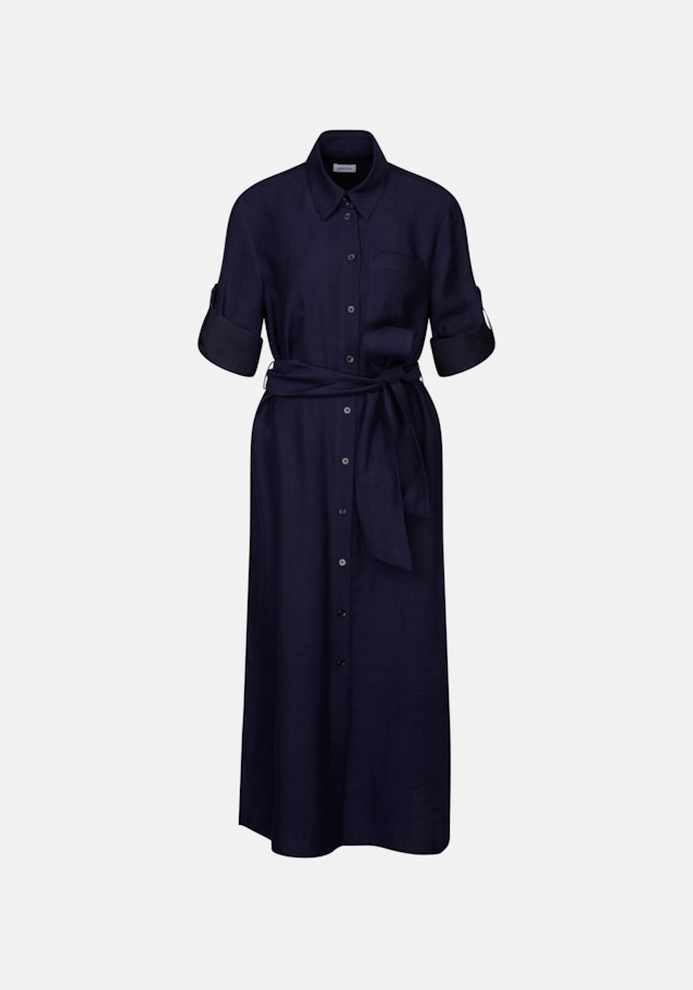 Krepp Maxi Kleid in Dunkelblau |  Seidensticker Onlineshop