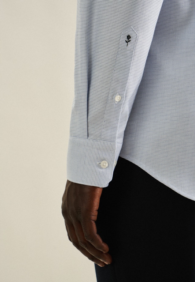 Shaped Business shirt Check in Light Blue |  Seidensticker Onlineshop
