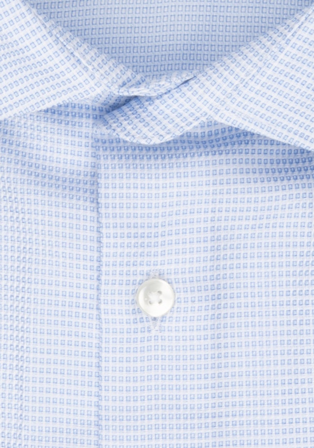 Easy-iron Structure Business Shirt in X-Slim with Kent-Collar and extra long sleeve in Light Blue |  Seidensticker Onlineshop