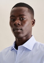 X-Slim Performance shirt Print in Light Blue |  Seidensticker Onlineshop