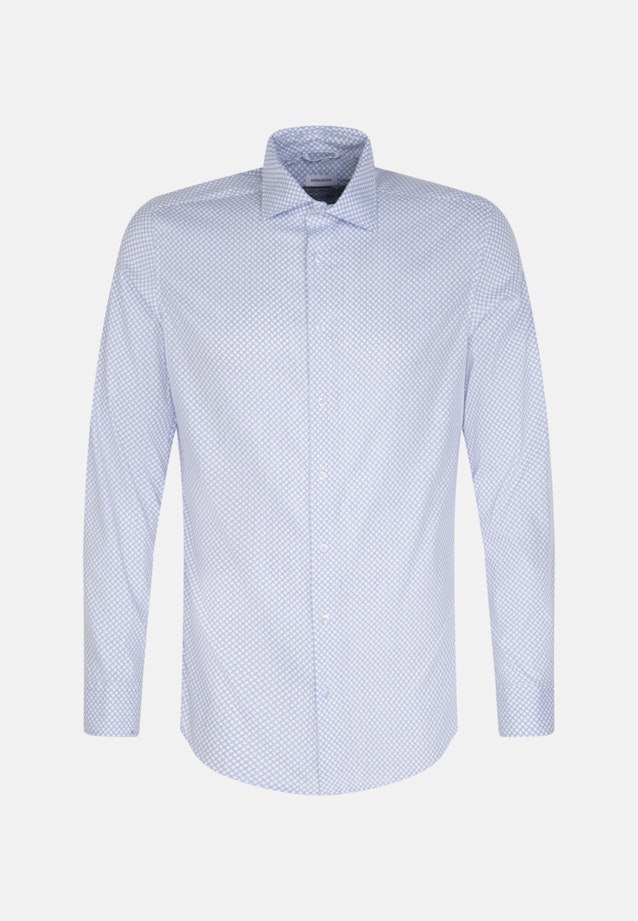 X-Slim Performance shirt Print in Light Blue |  Seidensticker Onlineshop