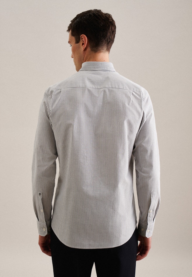 Casual Shirt in Regular with Button-Down-Collar in Dark Blue | Seidensticker online shop
