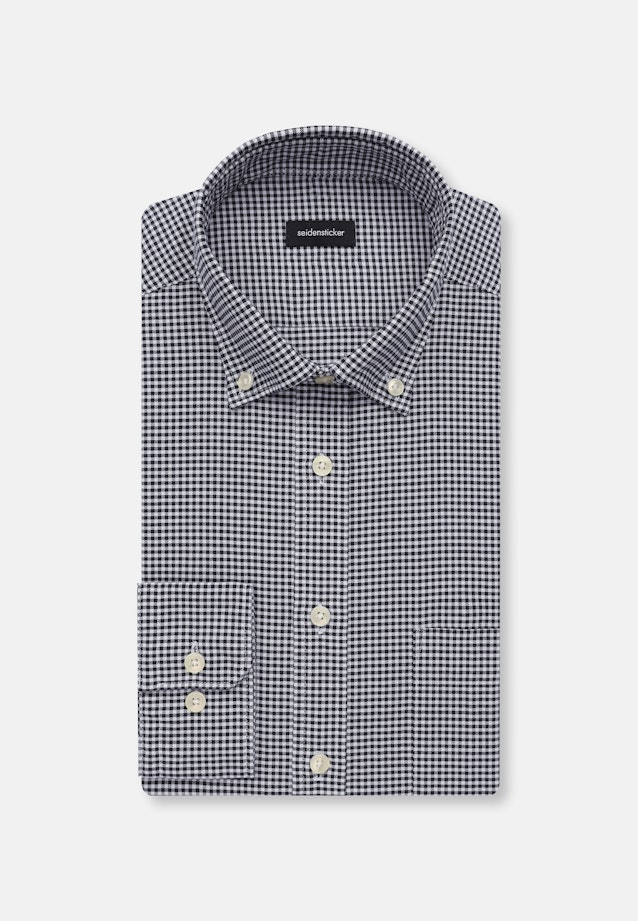 Regular Chemise décontractée carreaux in Bleu Foncé |  Seidensticker Onlineshop