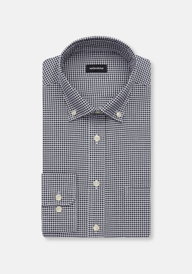 Regular Chemise décontractée carreaux dans Bleu Foncé | Boutique en ligne Seidensticker