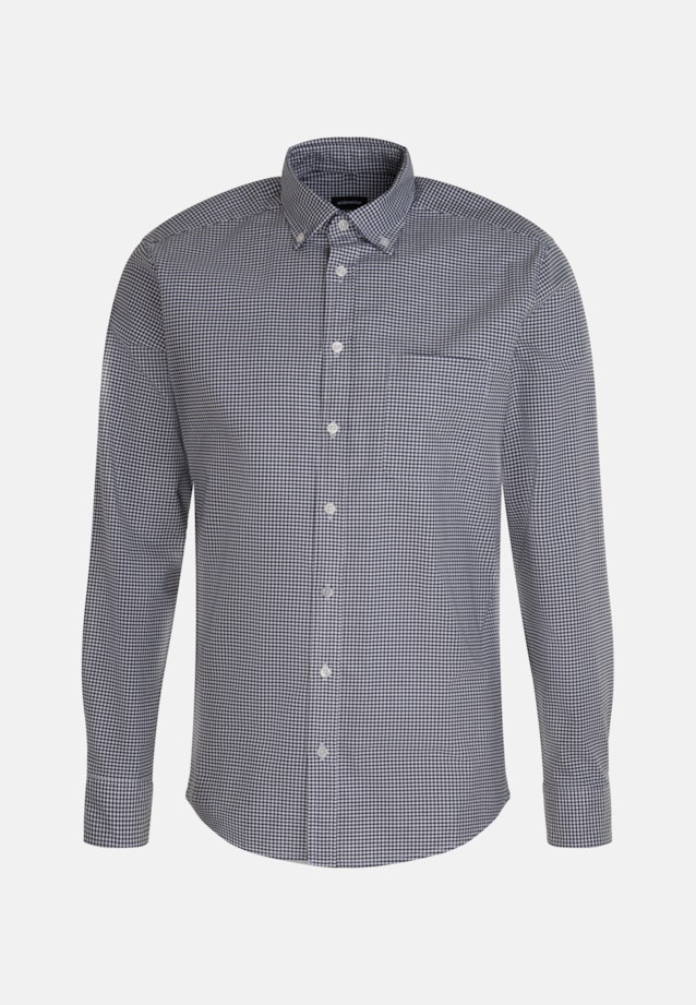 Oxford Casual Hemd in Regular mit Button-Down-Kragen in Dunkelblau |  Seidensticker Onlineshop