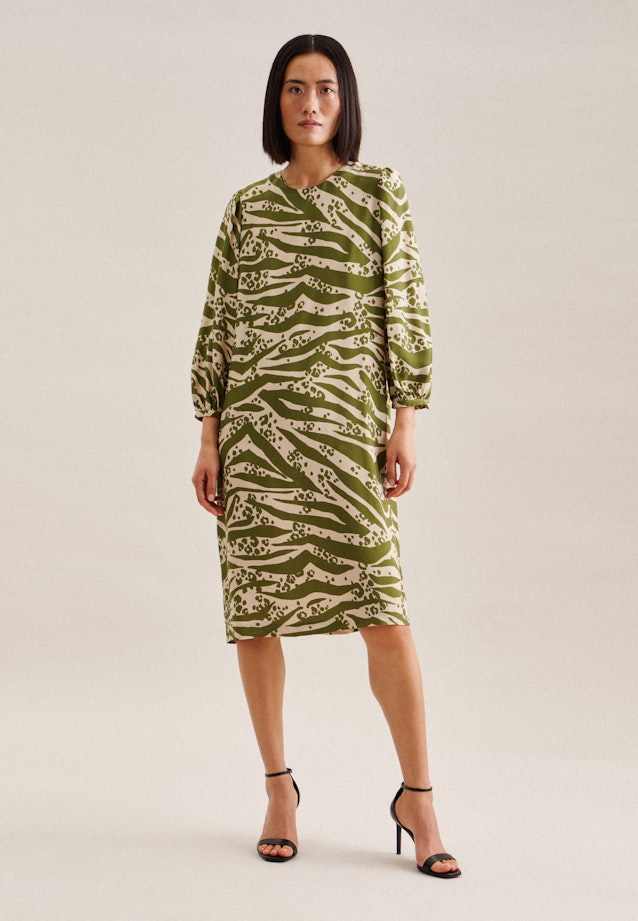 Crew Neck Dress in Green |  Seidensticker Onlineshop