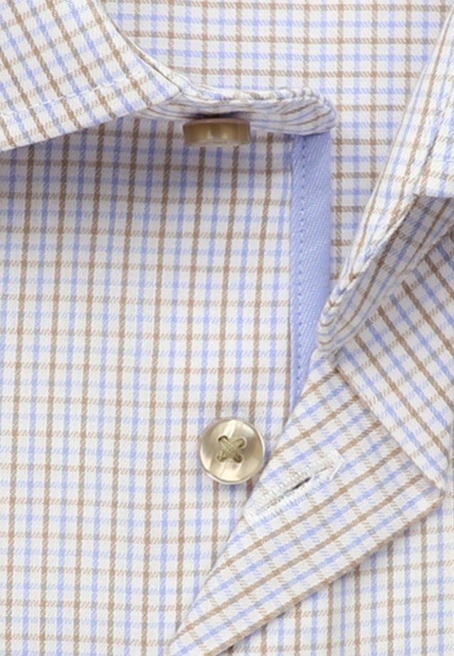 Shaped Chemise d'affaires carreaux in Marron |  Seidensticker Onlineshop