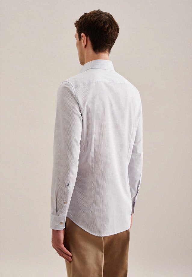 Shaped Chemise d'affaires carreaux in Marron |  Seidensticker Onlineshop