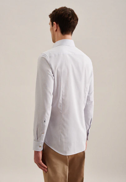 Shaped Chemise d'affaires carreaux in Marron |  Seidensticker Onlineshop