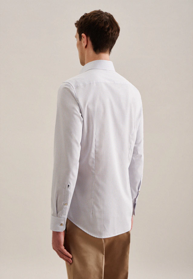 Shaped Chemise d'affaires carreaux in Marron |  Seidensticker Onlineshop