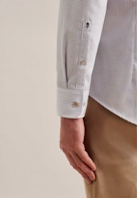 Non-iron Twill Business Shirt in Shaped with Kent-Collar in Brown |  Seidensticker Onlineshop