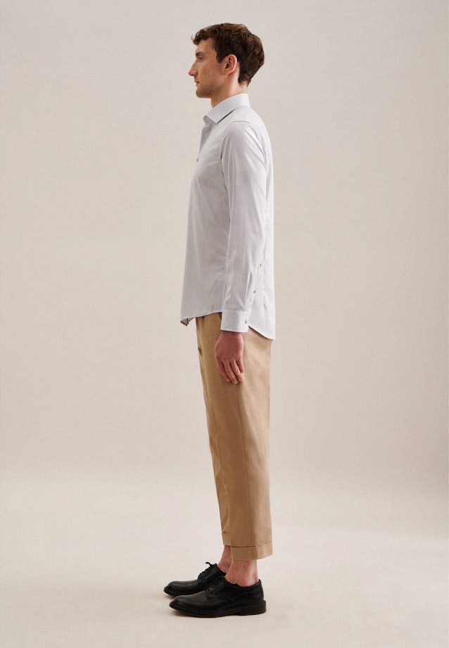 Shaped Chemise d'affaires carreaux in Marron |  Seidensticker Onlineshop